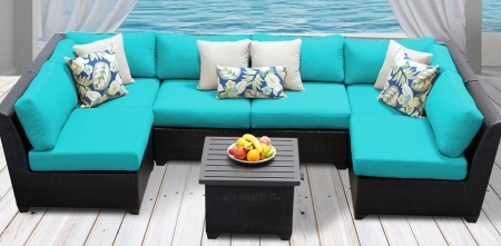 SaferWholesale 2015 Beach 7 Piece Outdoor Wicker Patio Furniture Set