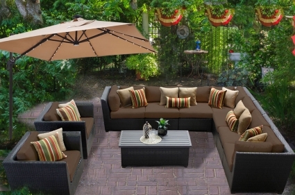 SaferWholesale 2015 Beach 10 Piece Outdoor Wicker Patio Furniture Set