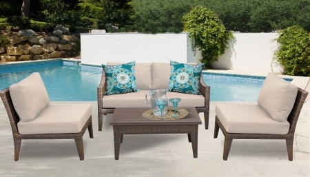 SaferWholesale 2015 Modern 5 Piece Outdoor Wicker Patio Furniture Set