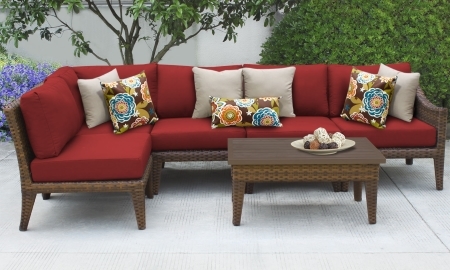 SaferWholesale 2015 Modern 6 Piece Outdoor Wicker Patio Furniture Set