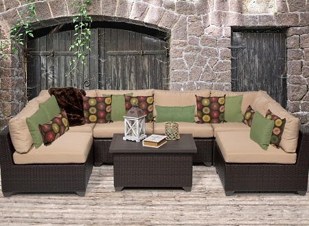 SaferWholesale 2015 Premium 7 Piece Outdoor Wicker Patio Furniture Set