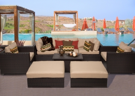 SaferWholesale 2015 Premium 8 Piece Outdoor Wicker Patio Furniture Set