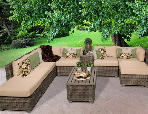 SaferWholesale 2015 Regal 10 Piece Outdoor Wicker Patio Furniture Set