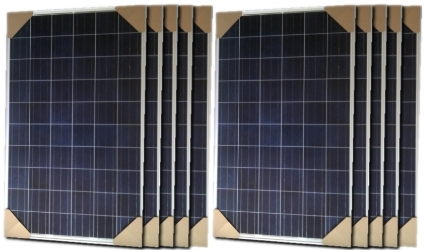 SaferWholesale 230 Watt Solar Panel - 10 Panels, 2300 Total Watts