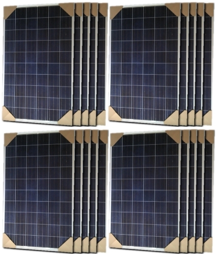 SaferWholesale 280 Watt Solar Panel - 20 Panels, 5600 Total Watts
