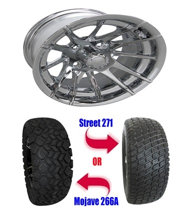 SaferWholesale Lifted Golf Cart Tires and 12
