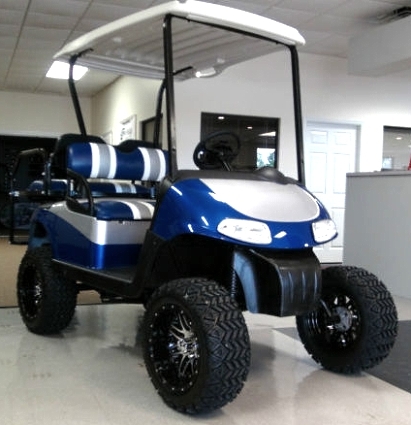 SaferWholesale EZ-GO Golf Cart 48 Volt Rxv Blue/silver 3 Tone Seats 6
