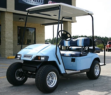 SaferWholesale EZGO Pds 36v Baby Blue Electric Golf Cart
