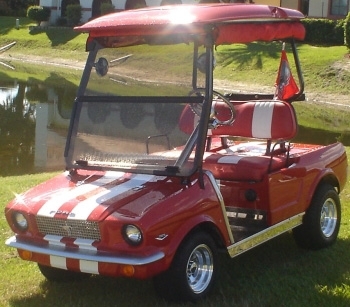 SaferWholesale '65 Old Car Custom Club Car Golf Cart