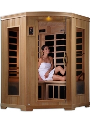 SaferWholesale 2-3 Person Sauna Carbon Dynamic Far Infrared with CD Player & MP3 Hook Up