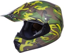 SaferWholesale Adult Camouflage Motocross Helmet (DOT Approved)