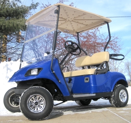 GSI 36V EZGO Golf Cart w/ Regal Body - Light Kit & SS Wheel Covers