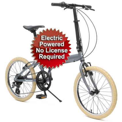 SaferWholesale Electric Folding Bike 850 Watt Electric Bicycle Folding Single Speed With Brakes
