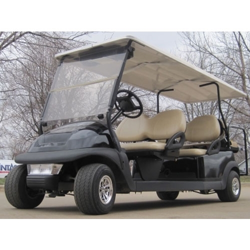 SaferWholesale 6 Seater Black Panther Stretch Limo Club Car Golf Cart