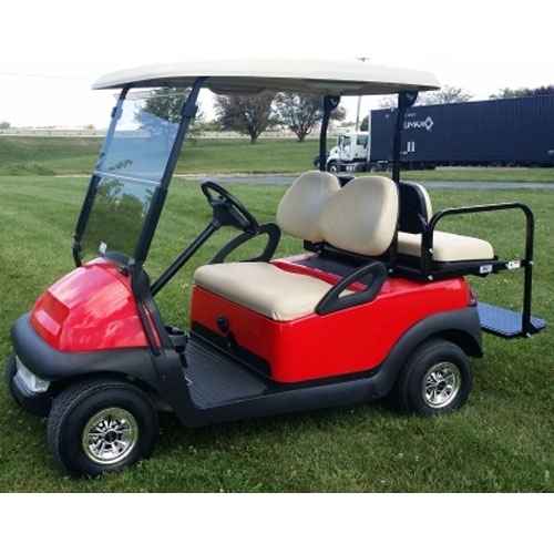 SaferWholesale 48V Cherry Red Club Car Precedent Electric Golf Cart