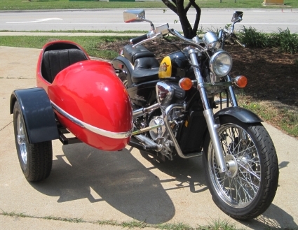 SaferWholesale RocketTeer Side Car Motorcycle Sidecar Kit - All Triumph Models
