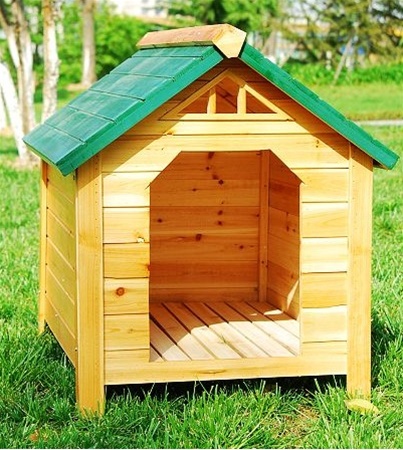 SaferWholesale Green Wood Pet Dog House