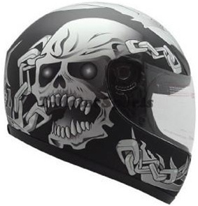 SaferWholesale TMS Full Face Motorcycle Helmet Chain Skull (DOT Approved)