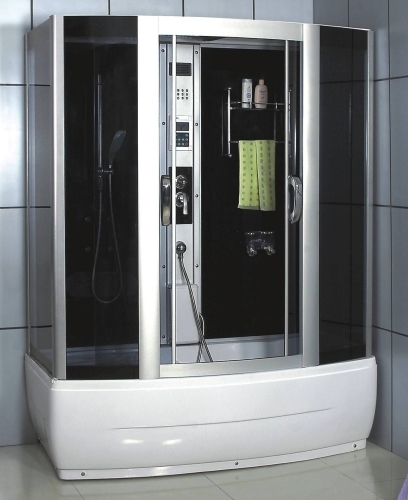 SaferWholesale Steam Shower Enclosure w/ TV, Back + Foot Massage, & Stereo