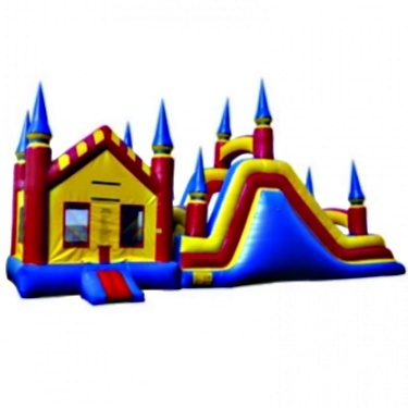 SaferWholesale Commercial Grade Inflatable 3in1 Castle Combo Obstacle Course