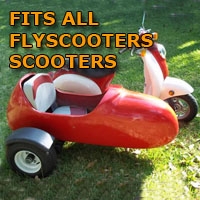 SaferWholesale Flyscooters Side Car Scooter Moped Sidecar Kit
