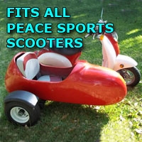 SaferWholesale Peace Sports Side Car Scooter Moped Sidecar Kit