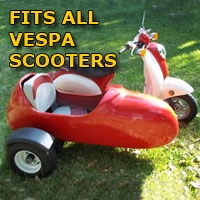 SaferWholesale Vespa Side Car Scooter Moped Sidecar Kit