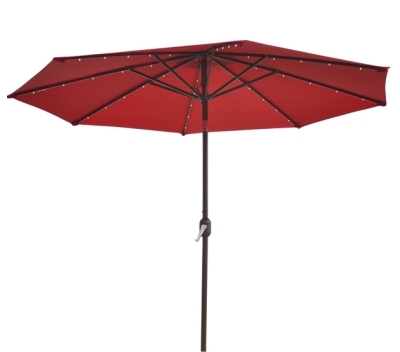 SaferWholesale 9' Outdoor Garden Patio Umbrella w/ 40 LED Lights