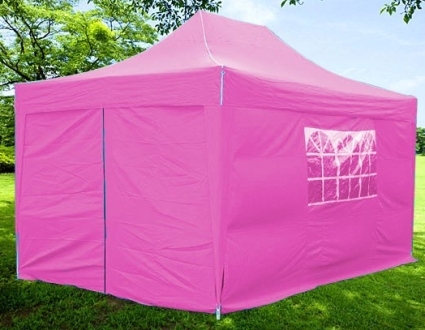 SaferWholesale 10x15 Easy Pop Up Pink Party Tent Canopy Gazebo