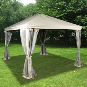 SaferWholesale 10' x 12' Gazebo with Mosquito Netting Outdoor Canopy