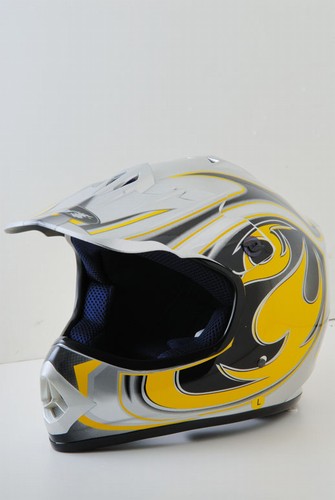 SaferWholesale White MotoCross Helmet (DOT Approved) Kids or Adult