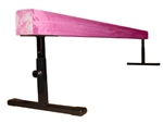 High Quality Pink 8' Gymnastics Balance Adjustable 12"-18" High Beam
