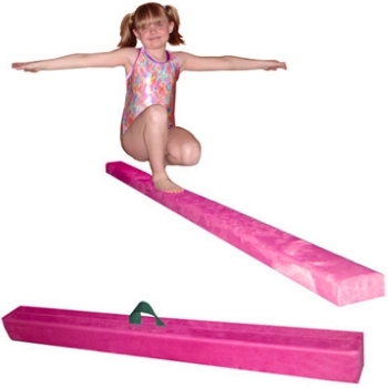 SaferWholesale Pink 8' Gymnastics Folding Beam