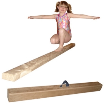 SaferWholesale Tan 8' Gymnastics Folding Beam