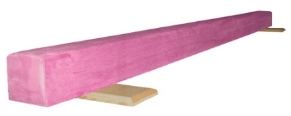 SaferWholesale Solid Pink 10' Gymnastics Balance Low Beam