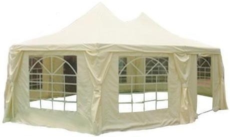 PEA Beige Extra Large 29.5' x 21.3' Octangle Party Tent