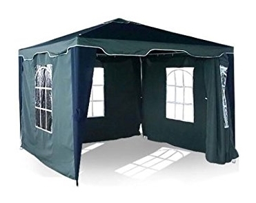 SaferWholesale 10' x 10' White & Blue Garden Party Tent