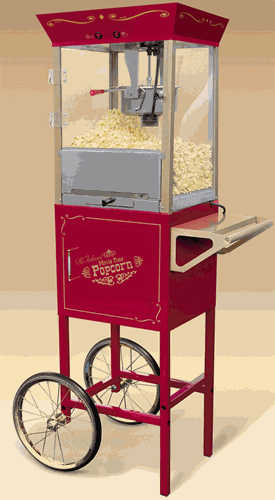 SaferWholesale Popcorn Machine with Cart
