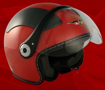 SaferWholesale Adult Red Open Face Motorcycle Helmet (DOT Approved)