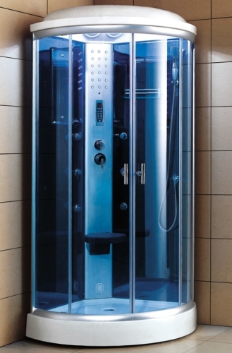 SSI Zen Acrylic Steam Sauna Shower Corner Unit