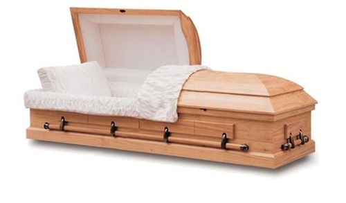 SaferWholesale Solid Wood Casket - Norwich Solid Pine Wood