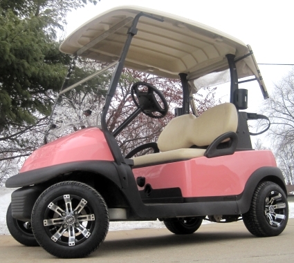 TCD 48V Elite Pink Panther Club Car w/ Custom Rims & Tires
