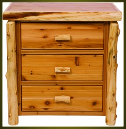 SaferWholesale Rustic Furniture Traditional 3 Drawer Dresser