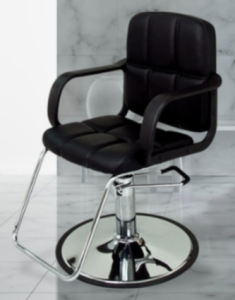 SaferWholesale Black Leather Modern Hydraulic Barber Chair