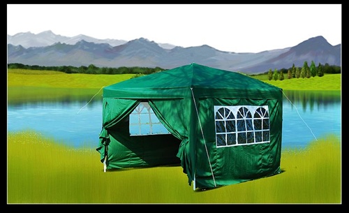 SaferWholesale 10x10 Green Easy Set Pop Up Party Tent Canopy Gazebo