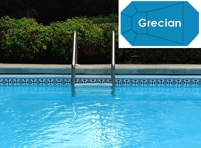steel shaft and Neptune Complete 19'x37' Grecian InGround Swimming Pool Kit with Steel Supports