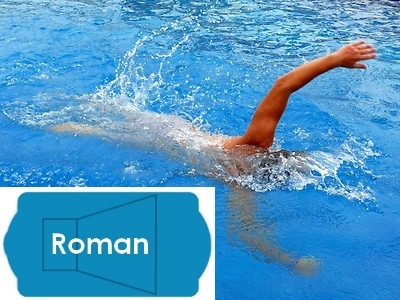 steel shaft and Neptune Complete 20'x42' Roman In Ground Swimming Pool Kit with Polymer Supports