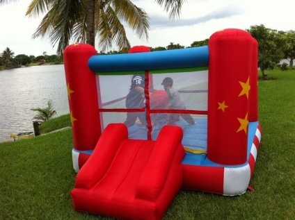 SaferWholesale Medium Boxing Ring Bounce House Bouncy House with Blower