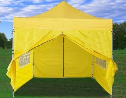 SaferWholesale 10' x 10' Pop Up Yellow Party Tent