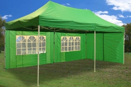 SaferWholesale 10x20 Pop Up 6 Wall Canopy Party Tent Gazebo Set EZ Green
